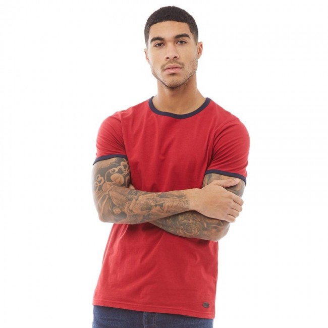 Fluid Ringer T-Red/Navy