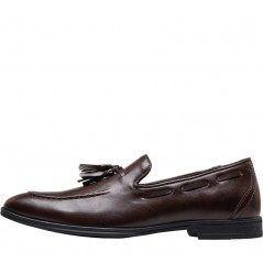 Fluid Tassel Loafer Brown