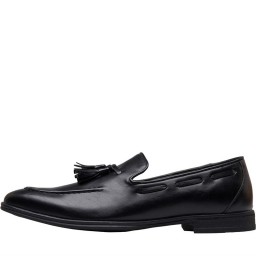 Fluid Tassel Loafer Black