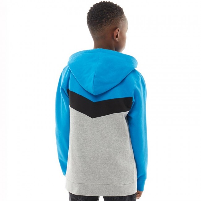 Fluid Hoodie Blue/Black/Grey Marl