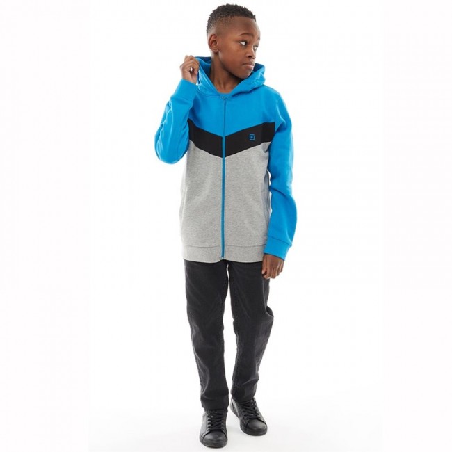 Fluid Hoodie Blue/Black/Grey Marl