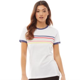 Fluid Ringer T-White/Navy