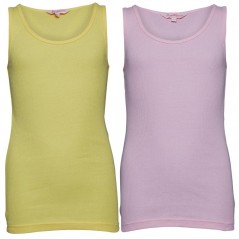 Board Angels Rib Vests Pink/Lemon