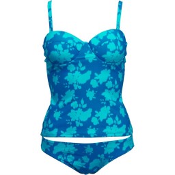 Board Angels Printed Tankini Blue