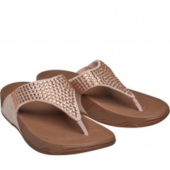 FitFlop Glitzie Toe Post Nude