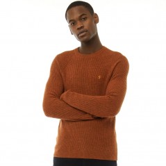 Farah Vintage Garway Ribbed Gingerbread Marl