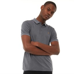 Farah Vintage Blacker Jacquard Polo Shadow