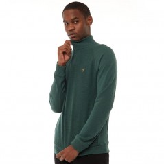 Farah Vintage Finniestone Texture 1/4 Gillespie Green Marl