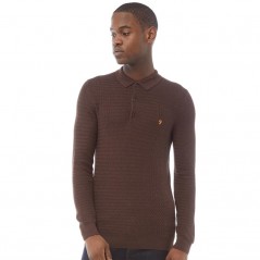 Farah Vintage Pawson Textured Chocolate Marl
