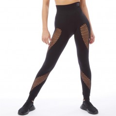 Ivy Park Circular Mesh Spiral Leggings Black