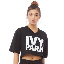 Ivy Park Crop T-Black