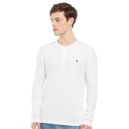 Jack Wills Byworth Waffle Henley White