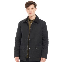 Jack Wills Lindell Waxed Field Black