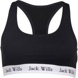 Jack Wills Dibsdall Heritage Crop Bralette Black