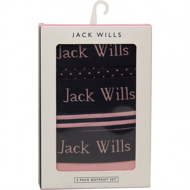 Jack Wills Wilden Heritage Boy Pink/Navy