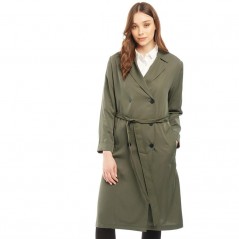 Jack Wills Malmsbury Fluid Belted Trench Khaki