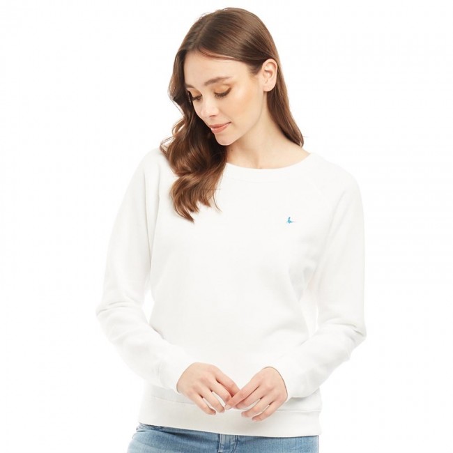 Jack Wills Harboard Raglan SweatWhite