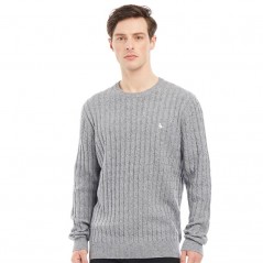 Jack Wills Marlow Cable Grey Marl