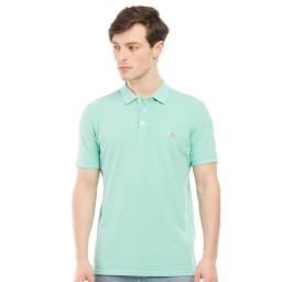 Jack Wills Bainlow Garment Dye Polo Light Teal