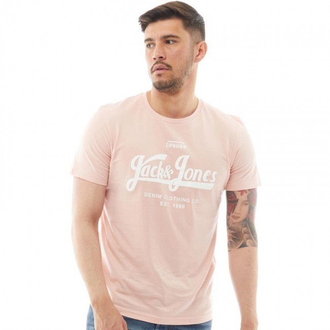 JACK AND JONES Art T-Silver/Pink
