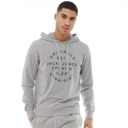 JACK AND JONES Originals Neo Hoodie Light Grey Melange