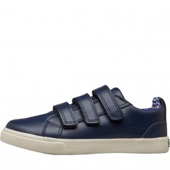 Kickers Tovni Trip Velcro Leather Navy