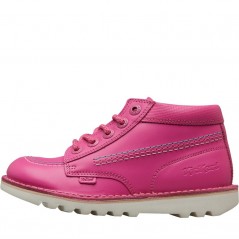 Kickers Junior Joules Kick Hi Leather Pink
