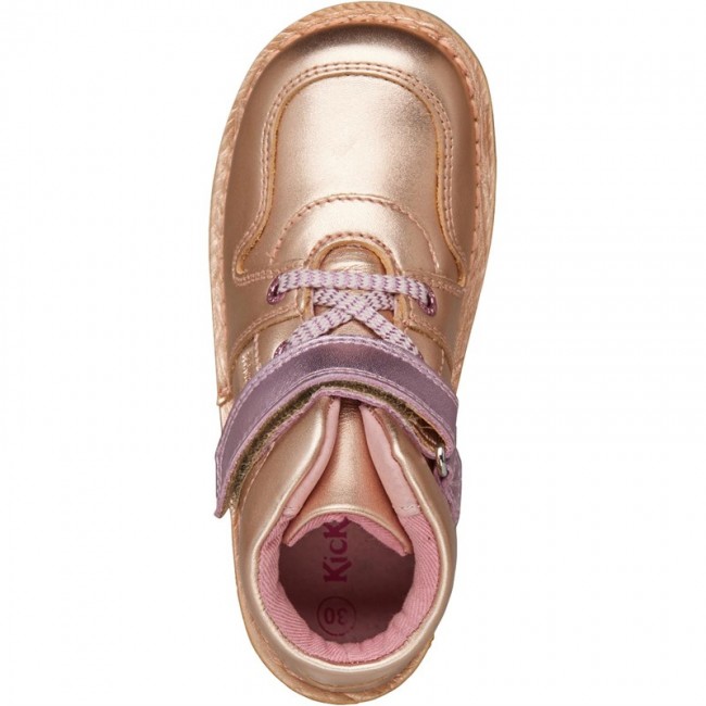 Kickers Kick Glow Hi Rose Gold/Pink