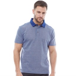 Kangaroo Poo Jacquard Polo Blue