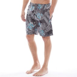 Kangaroo Poo Palm Leaf Grey/Turquoise