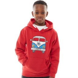 Kangaroo Poo Camper Van Hoodie Red