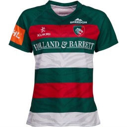 Kukri Leicester Tigers Home Jersey Green/Red/White