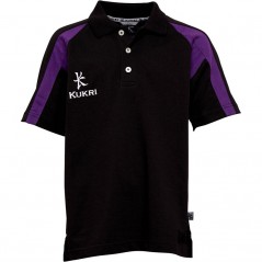 Kukri Junior Performance Polo Black/Purple