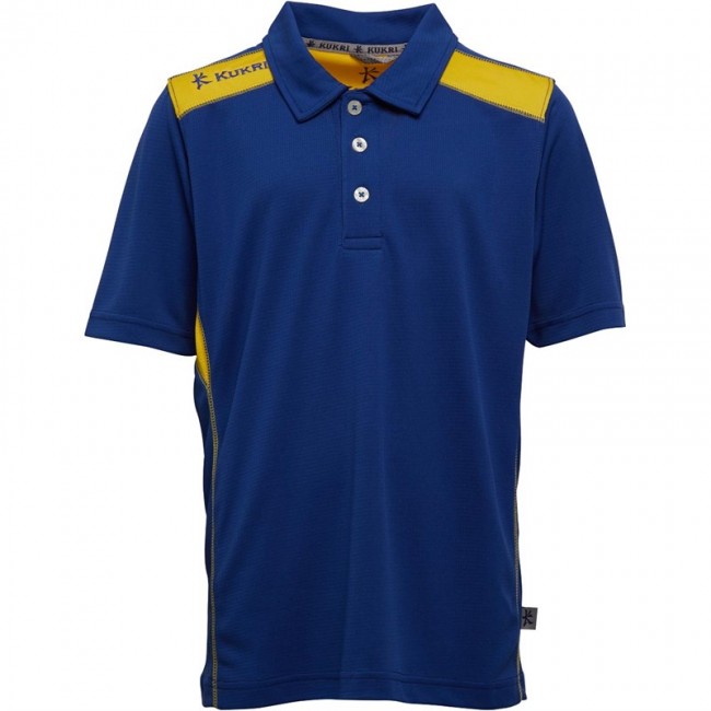 Kukri Performance Polo Royal Blue/Yellow
