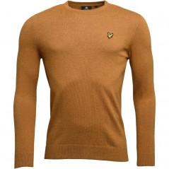 Lyle And Scott Vintage Merino Dark Gold Marl