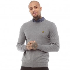 Lyle And Scott Vintage Merino Grey Marl