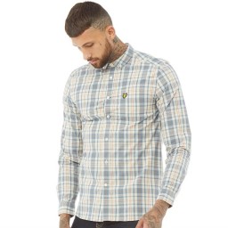 Lyle And Scott Vintage Check SeaWhite