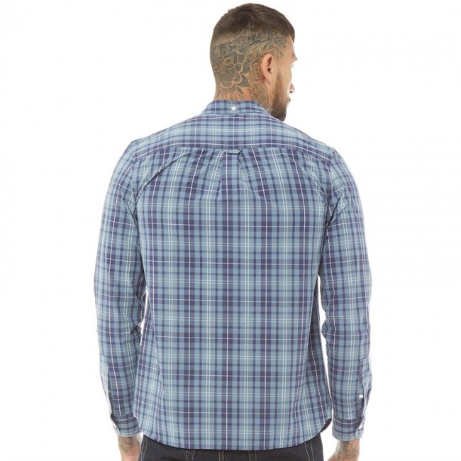 Lyle And Scott Vintage Check Mist Blue