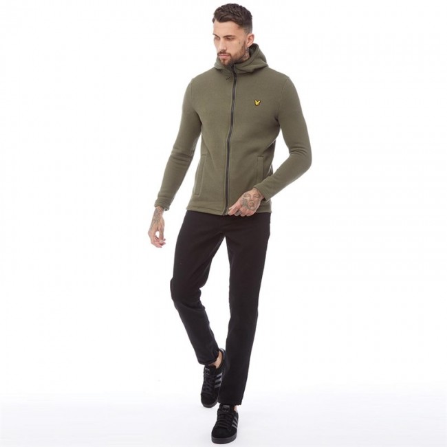 Lyle And Scott Vintage Townsend Recycled Hoodie Olive