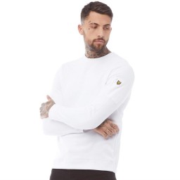 Lyle And Scott Vintage Fabric Mix SweatWhite