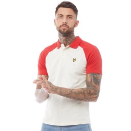 Lyle And Scott Vintage Raglan Polo SeaWhite