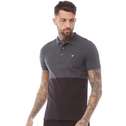 Lyle And Scott Vintage Block Marl Polo True Black