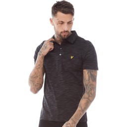 Lyle And Scott Vintage Space Dye Polo True Black