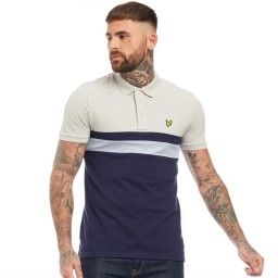 Lyle And Scott Vintage Yoke StPolo Light Grey Marl