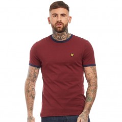 Lyle And Scott Vintage Ringer T-Claret Jug/Navy