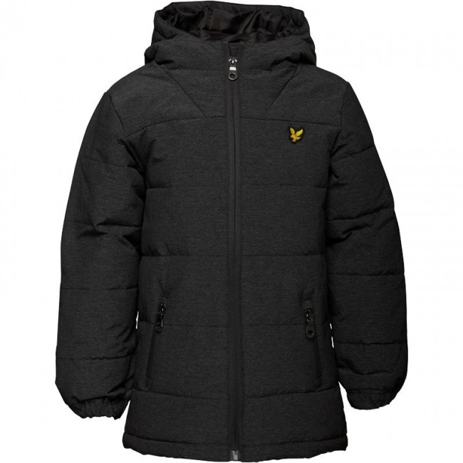 Lyle And Scott Wadded Charcoal Marl