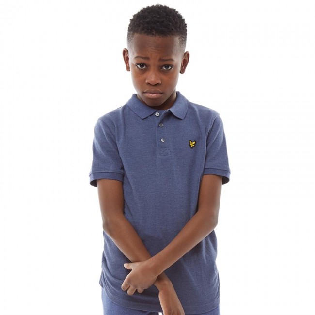 Lyle And Scott Junior Classic Polo Navy Marl