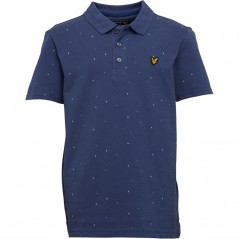 Lyle And Scott Junior Micro Polo Indigo Blue