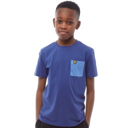 Lyle And Scott Junior Contrast Pocket T-Twilight Blue