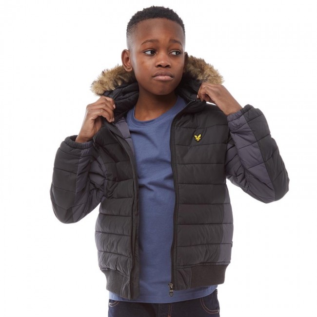 Lyle And Scott Junior Lightweight Colour Block Black